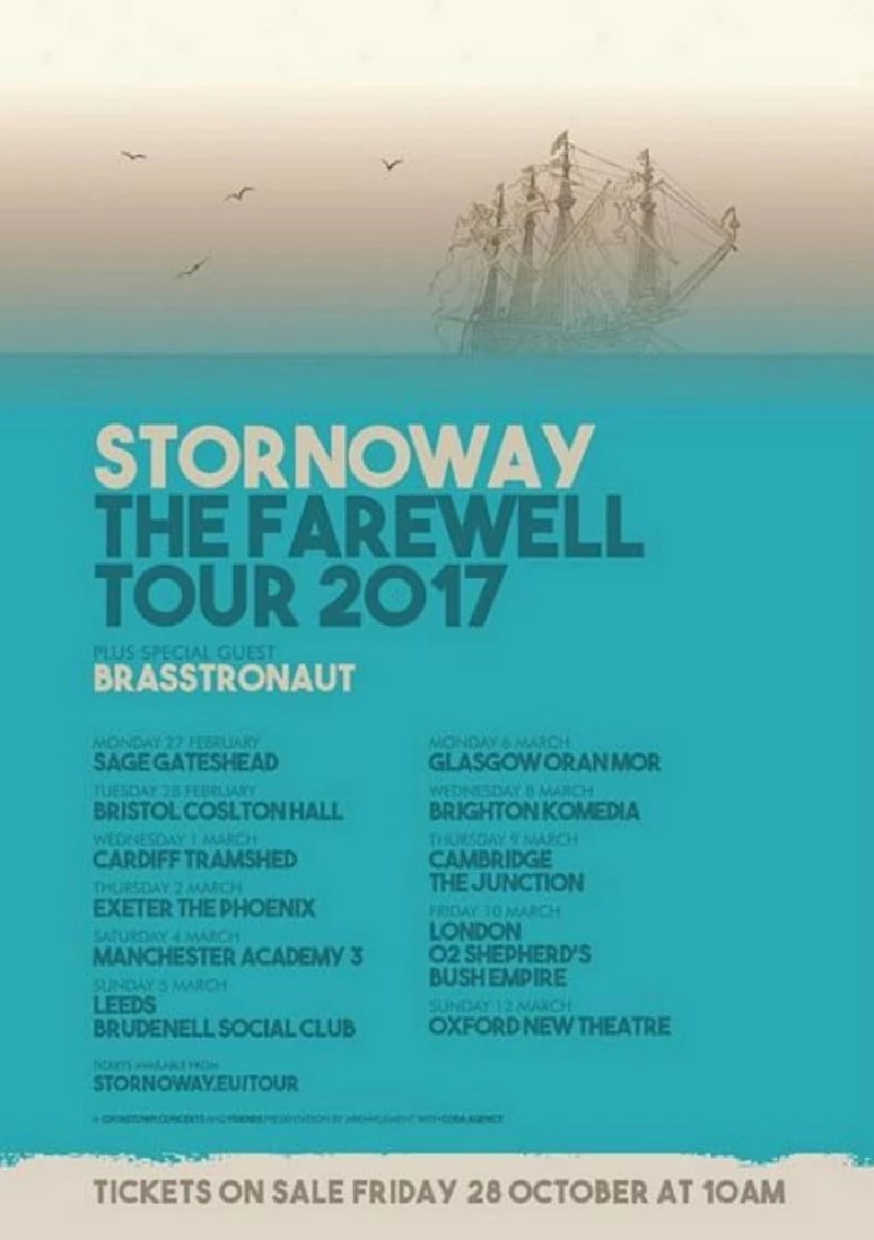 Stornoway - New Theatre, Oxford, 12/3/2017