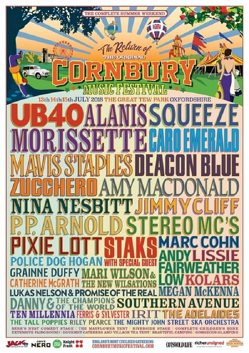 Cornbury Music Festival - Great Tew Park, Oxfordshire, 13/7/2018...15/7/2018